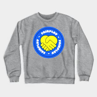 Fairplay Handshake vintage Video games Retro gaming Crewneck Sweatshirt